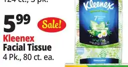 Ocean State Job Lot Kleenex Natural Fresh Unscented Tissues 4 Pack offer