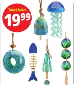 Ocean State Job Lot Glass Orb Windchime offer