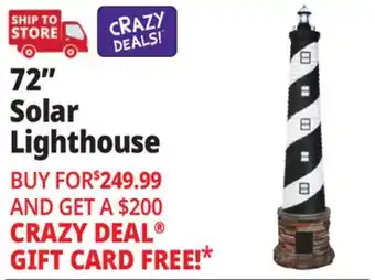 Ocean State Job Lot 72 Solar Lighthouse with Foghorn Sound offer