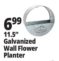 Ocean State Job Lot 11.5 Galvanized Wall Flower Planter offer