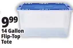 Ocean State Job Lot Gracious Living Clear Tote with Flip Top Lid 14 Gal offer