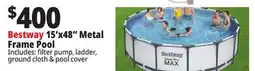 Ocean State Job Lot Bestway 15' x 48 Steel Pro Max Above Ground Pool Set offer