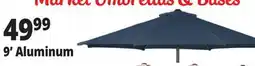 Ocean State Job Lot 9' Aluminum Market Umbrella with Tilt Striped offer