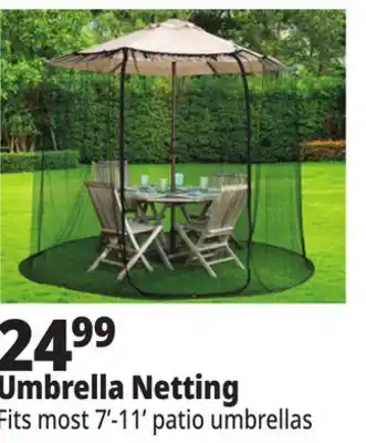 Ocean State Job Lot Outdoor Living Accents Universal Umbrella Netting 10' offer