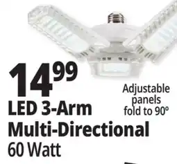 Ocean State Job Lot LED 3-Arm Multi-Directional offer