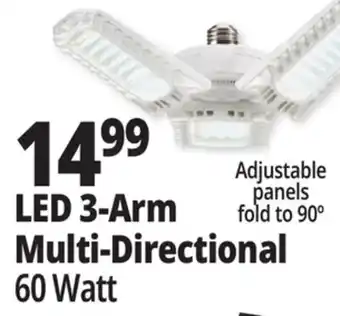 Ocean State Job Lot LED 3-Arm Multi-Directional offer