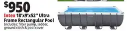 Ocean State Job Lot Intex 18' x 9' x 52 Ultra Frame Pool Set offer