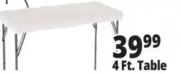 Ocean State Job Lot Enduro 4' Steel Frame Folding Table offer