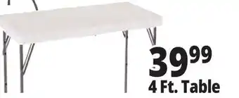Ocean State Job Lot Enduro 4' Steel Frame Folding Table offer