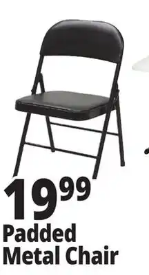 Ocean State Job Lot Padded Metal Folding Chair Black offer