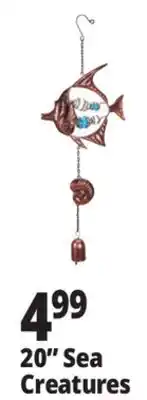 Ocean State Job Lot 20 Sea Creature Wind Chime offer