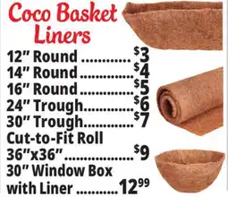 Ocean State Job Lot Coco Fiber Basket Liner offer