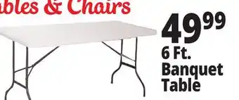 Ocean State Job Lot Enduro 6' Folding Banquet Table offer