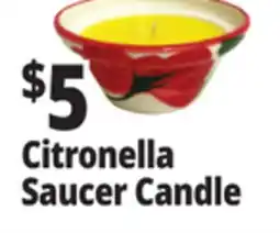 Ocean State Job Lot Citronella Saucer Candle offer