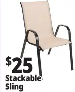 Ocean State Job Lot Steel Sling Patio Chair Taupe offer