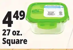 Ocean State Job Lot Glass Food Storage Container 27 oz offer