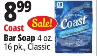Ocean State Job Lot Coast Classic Scent Refreshing Deodorant Bar Soap 16 Count offer