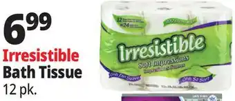Ocean State Job Lot Irresistible Soft Impressions Bath Tissue 12 Count offer