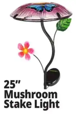 Ocean State Job Lot Outdoor Living Accents Solar Mushroom Stake Light 25 offer