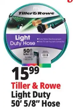 Ocean State Job Lot Tiller & Rowe 5/8 Light-Duty Hose 50' offer