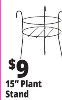 Ocean State Job Lot Black Plant Stand 15 offer