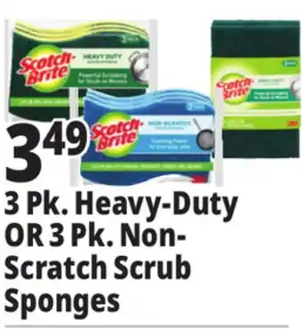 Ocean State Job Lot Scotch-Brite Non-Scratch Scrub Sponges 3 Pack offer