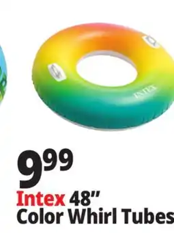 Ocean State Job Lot Intex Rainbow Ombre Tube offer