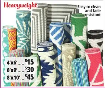 Ocean State Job Lot Heavyweight Reversible Patio Rugs offer