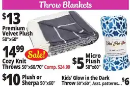 Ocean State Job Lot Throw Blankets offer