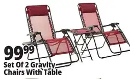Ocean State Job Lot Zero Gravity Chairs with Side Table 3 Piece offer