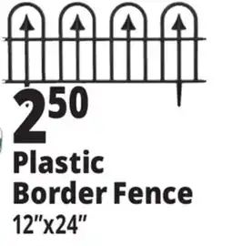 Ocean State Job Lot Plastic Border Fence 24 offer