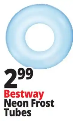 Ocean State Job Lot Bestway H2OGO! Inflatable Frosted Neon Swim Ring offer