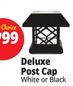Ocean State Job Lot Deluxe Solar Post Cap Light White Finish offer