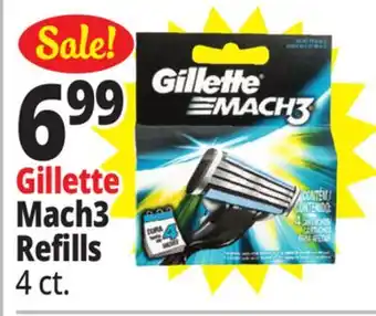 Ocean State Job Lot Gillette Mach3 Razor Blade Refills 4 Count offer