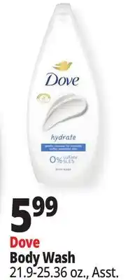 Ocean State Job Lot Dove Coconut Milk and Jasmine Petals Moisturizing Cream Body Wash 25.36 oz offer