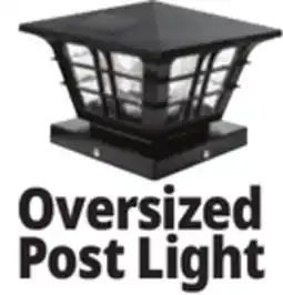 Ocean State Job Lot Outdoor Living Accents Craftsman Style Solar LED Post Cap Light offer