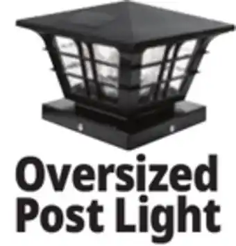 Ocean State Job Lot Outdoor Living Accents Craftsman Style Solar LED Post Cap Light offer