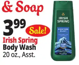 Ocean State Job Lot Irish Spring Original Clean Moisturizing Face & Body Wash 20 oz offer