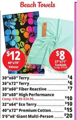 Ocean State Job Lot Beach Towels offer