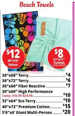 Ocean State Job Lot Beach Towels offer