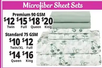 Ocean State Job Lot Microfiber Sheet Sets offer