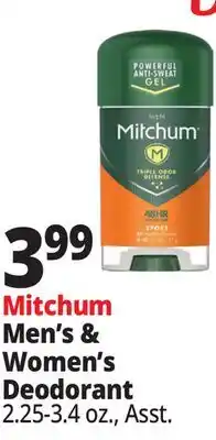 Ocean State Job Lot Mitchum Men's & Women's Deodorant offer