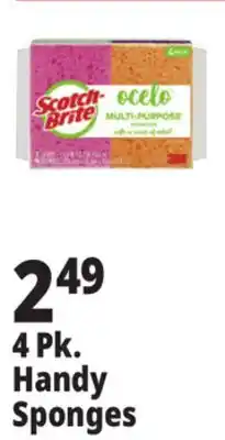 Ocean State Job Lot Scotch-Brite Ocelo Multi-Purpose 3M Sponges 4 Count offer