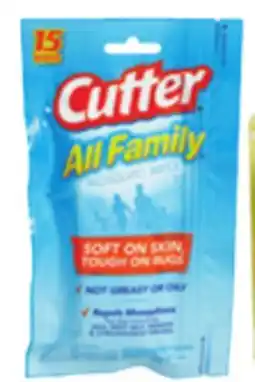 Ocean State Job Lot Cutter All Family Mosquito Wipes 15-count offer
