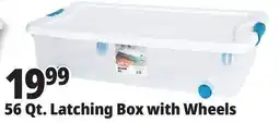 Ocean State Job Lot Sterilite Wheeled Latch Top Storage Box 56 Qt offer