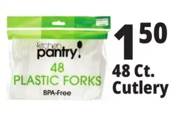 Ocean State Job Lot Kitchen Pantry Plastic Forks 48 Count offer