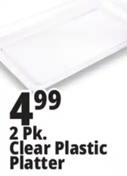 Ocean State Job Lot Smith & Callahan Premium Plastic 18 x 11 Clear Rectangle Platter 2 Count offer