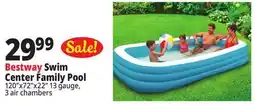 Ocean State Job Lot Bestway H2OGO! Family Swim Center Inflatable Pool 10' offer