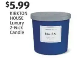 Aldi KIRKTON HOUSE luxury 2-wick candle offer