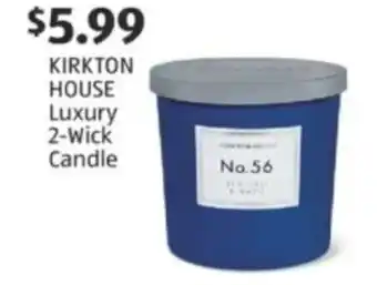 Aldi KIRKTON HOUSE luxury 2-wick candle offer